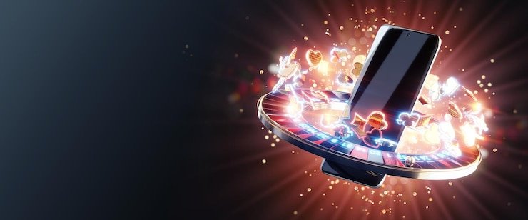 Aplikasi mobile surga 777 menampilkan pasar Liga 1, slot, dan meja dealer langsung